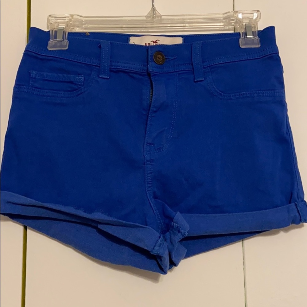 HOLLISTER royal blue jean shorts